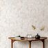 Vliestapete Abstrakt Floral Creme Beige Grau 10586-02 Zimmer 1