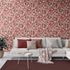 Vliestapete Abstrakt Floral Rot Rosa Braun 10586-06 Raum 7