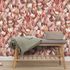 Vliestapete Abstrakt Floral Rot Rosa Braun 10586-06 Zimmer 1