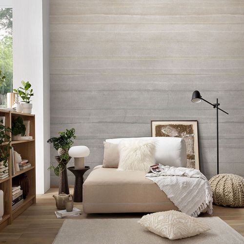 Fototapete Grafisch Streifen Beige Grau 22104-07-01 Zimmer