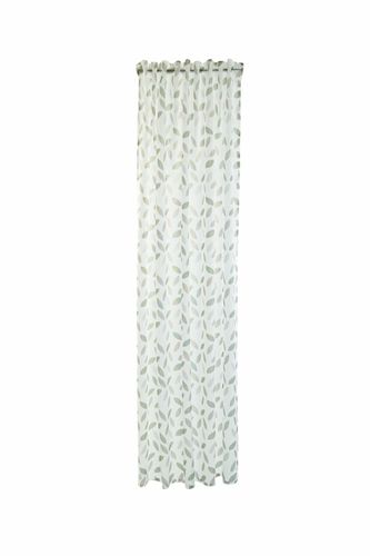 Vorhang Schlaufe grün-grau Floral Keela 5083-03 Homing