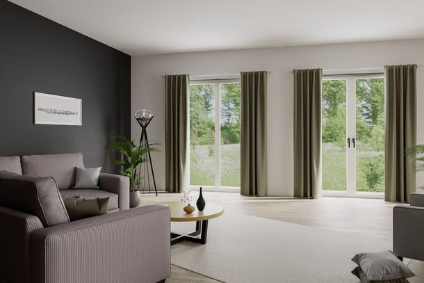 Vorhang verdeckte Schlaufe jade Kalin 6774-67 Homing
