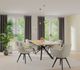 Ösenschal grau uni blickdicht Bahamas 6805-28 Homing 1