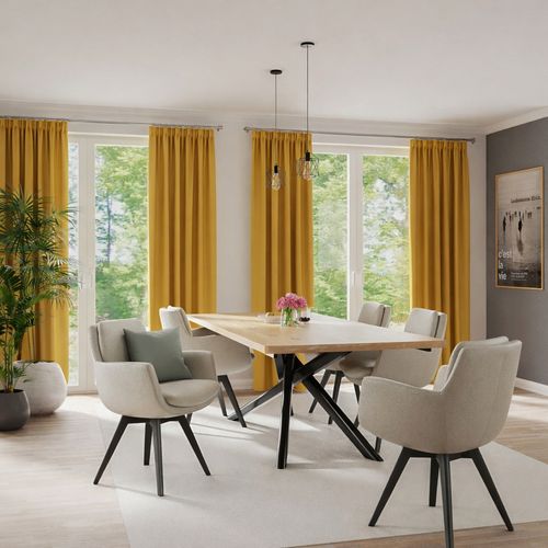 Schlaufenschal gold blickdicht Bernd 8289-20 Homing