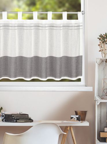 Gardine anthrazit Streifen Cintia 8315-17 Homing
