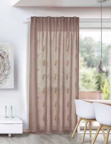 Schlaufenvorhang beige floral Edvin 8307-18 Homing