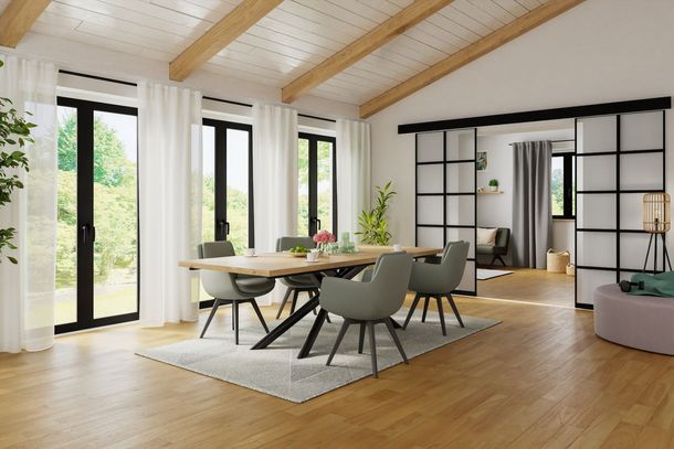 Schlaufenvorhang weiß Streifen Leif 6821-19 Homing