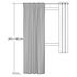 Schlaufenvorhang silber meliert Maja 8281-04 Homing_2 2