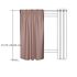 Vorhang verdeckte Schlaufe rosé uni Merle 8301-21 Homing_2 2