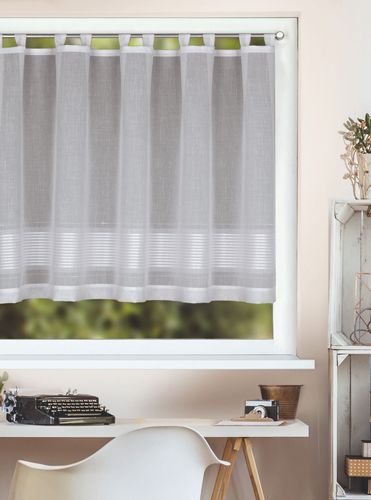 Schlaufenschal weiß Streifen Saraya 8334-12 Homing