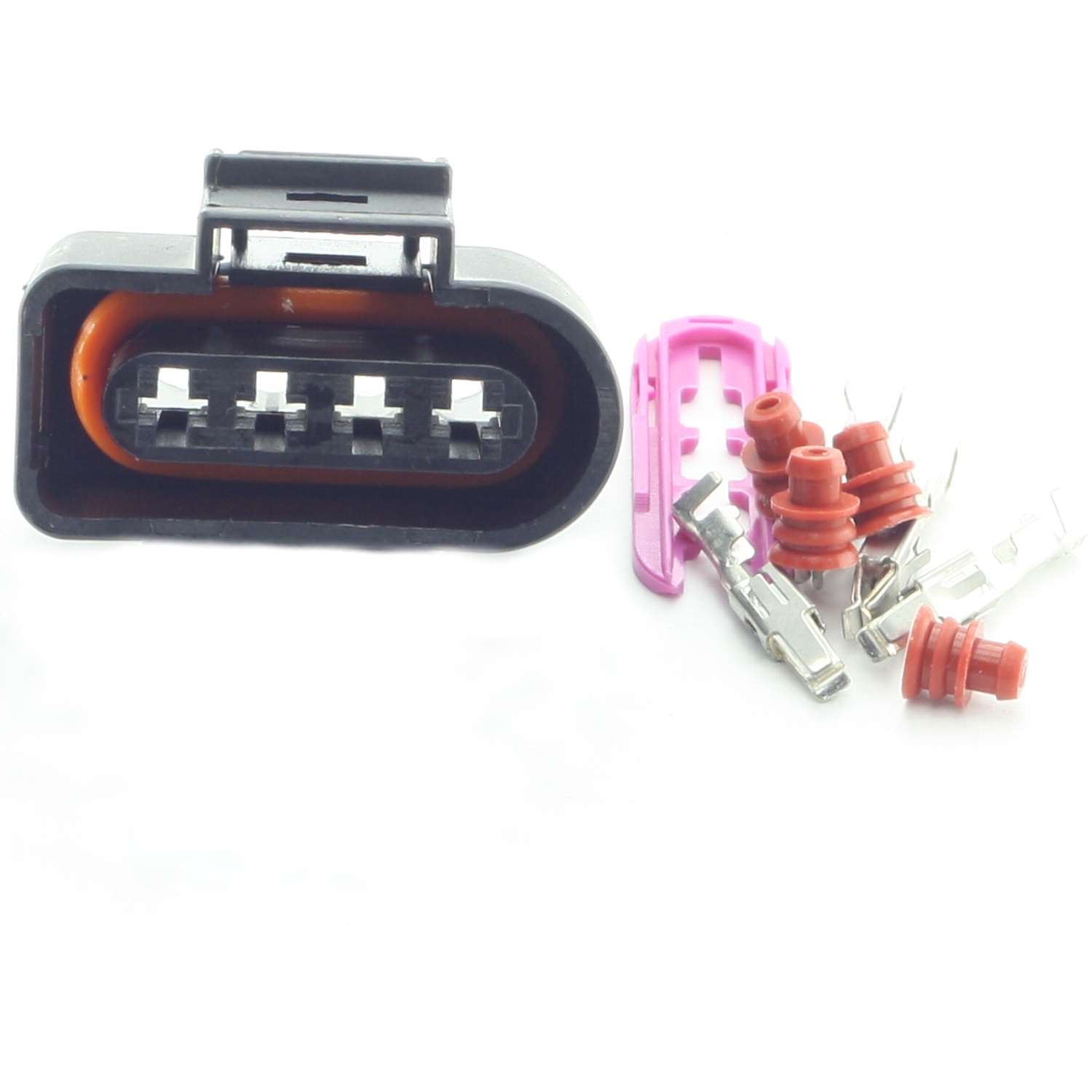 4 Polig Auto Steckverbinder Stecker Buchse Reparatursatz für VW Audi Seat Skoda