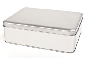 A5 Blechdose XXL mit Scharnierdeckel, 220x160x65mm