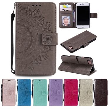 Hülle für Apple iPhone SE 2020/2022 Handyhülle Flip Case Schutzhülle Mandala