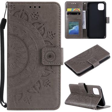Hülle für Apple iPhone 11 Pro [5,8 Zoll] Handyhülle Schutzhülle Mandala Grau