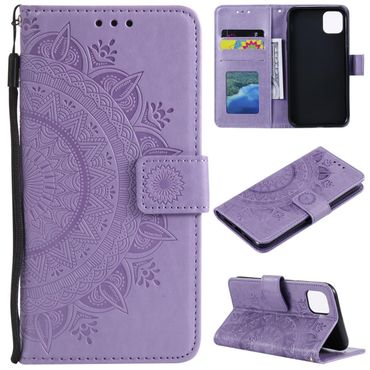 Hülle für Apple iPhone 11 Pro [5,8 Zoll] Handyhülle Flip Case Cover Mandala Lila