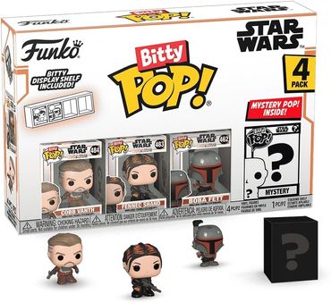 Funko Bitty POP! Star Wars The Mandalorian Cobb Vanth 4-Pack Vinyl Figures Nue One Size
