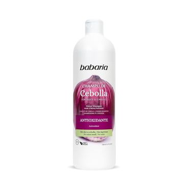 6 x Babaria Zwiebelshampoo Cebolla Onion, 600+100 ml, flüssiges Shampoo