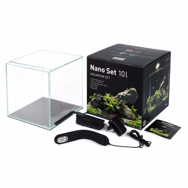 Collar AquaLighter Nano-Set - Nano Aquarium 10l Weissglas mit LED-Leuchte - Filter - Abdeckscheibe und Unterlegmatte Collar AquaLighter Nano-Set - Nano Aquarium 10l Weissglas mit LED-Leuchte - Filter - Abdeckscheibe und Unterlegmatte (Produktbild)
