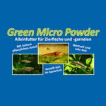 Etikett der FuttersorteGreen Micro Powder - Staubfutter für Garnelen Zierfische und Mikroorganismen (Produktbild)