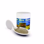 Staubfutter - Green Micro Powder - Futter für Garnelen Zierfische und Mikroorganismen - Dose mit Löffel (Produktbild)