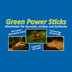 Etikett der Futtersorte Green Power Sticks (Produktbild)