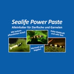 Etikett der Futtersorte Sealife Power Paste Fischfutter und Garnelenfutter (Produktbild)