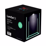 Collar AquaLighter LumiSet 5l mit LED Weissglas mit leuchtenden Kanten - Abdeckscheibe und Unterlegmatte (Produktbild)
