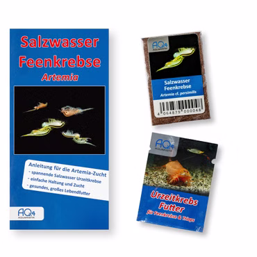 Artemia franciscana-Zucht Set (klein) für Aquarianer - mehr als 1.000.000 Eier - mit Futter und Anleitung Artemia franciscana-Zucht Set (klein) für Aquarianer - mehr als 1.000.000 Eier - mit Futter und Anleitung (Produktbild)