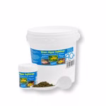 Green Algae SoftGran - Alleinfutter für Zierfische - mit Spirulina - Soft Granulat Sortiment Eimer Dose Löffel (Produktbild)