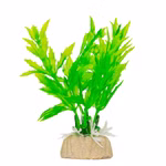 Kunststoffpflanze, gezackte Blätter, Kammblatt, Aquarium Dekoration Kunststoffpflanze, gezackte Blätter, Kammblatt, Aquarium Dekoration Rückansicht (Produktbild)