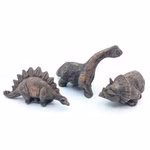 Dinosaurier Gruppe 3er braun (Produktbild)