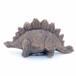Stegosaurus braun Dinosaurier Ton Aquarium Dekoration Rücken (Produktbild)