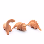Dinosaurier Gruppe 3er terrakotta (Produktbild)