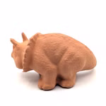 Triceratops terrakotta Dinosaurier Ton Aquarium Dekoration Rücken (Produktbild)