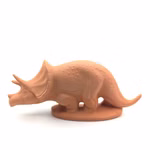 Triceratops terrakotta Dinosaurier Ton Aquarium Dekoration Seite Triceratops terrakotta Dinosaurier Ton Aquarium Dekoration Seite (Produktbild)