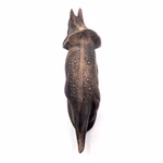 Triceratops braun Dinosaurier Ton Aquarium Dekoration schräg von oben Triceratops braun Dinosaurier Ton Aquarium Dekoration von oben (Produktbild)