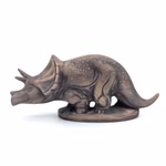 Triceratops braun Dinosaurier Ton Aquarium Dekoration Seite Triceratops braun Dinosaurier Ton Aquarium Dekoration Seite (Produktbild)