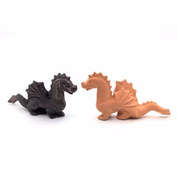 Drachen Figuren aus Ton Sortiment gegenüber stehend Drachen Figuren aus Ton Sortiment gegenüber stehend (Produktbild)