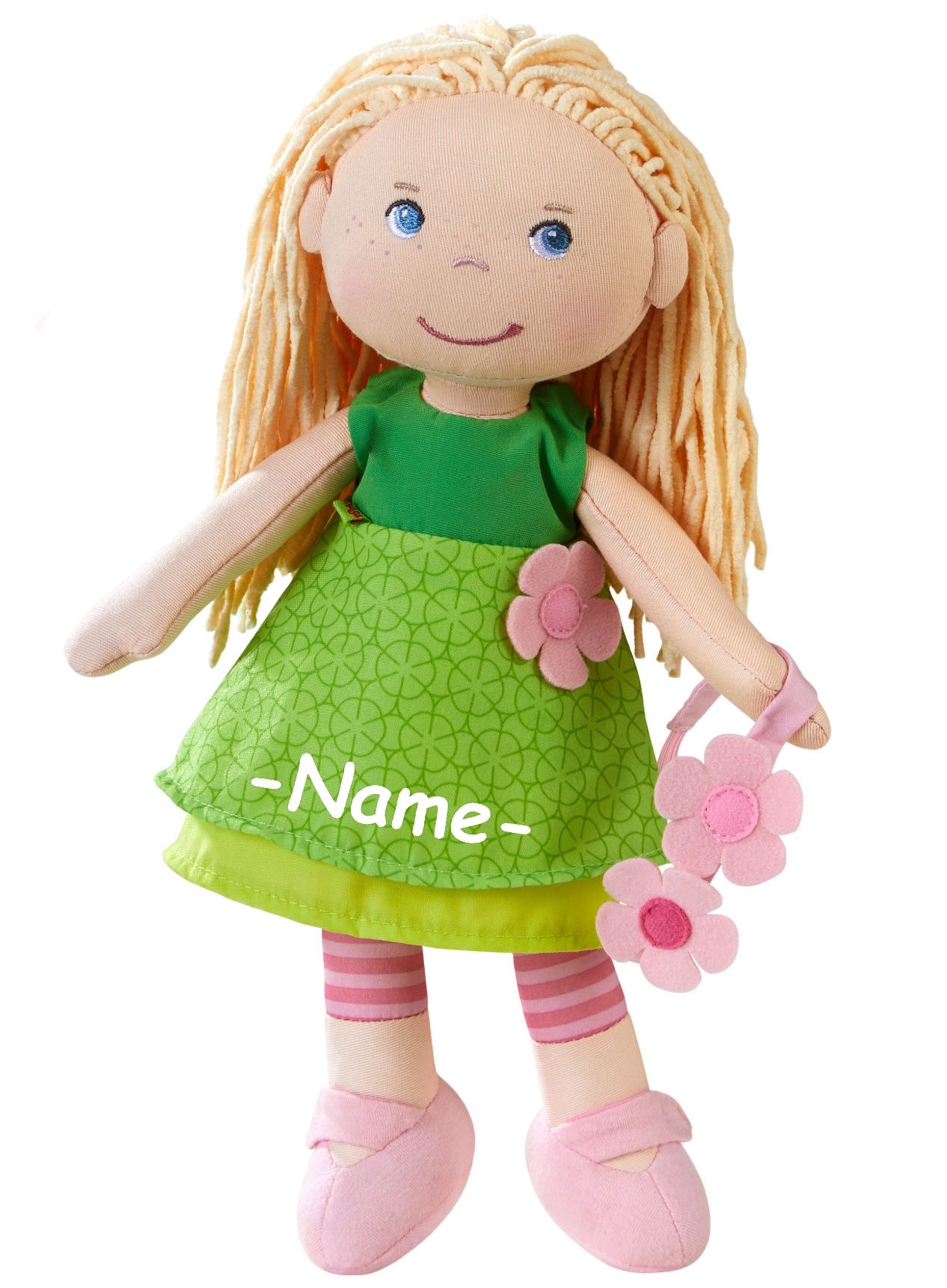 Haba Babypuppe individuell bestickt mit Name
