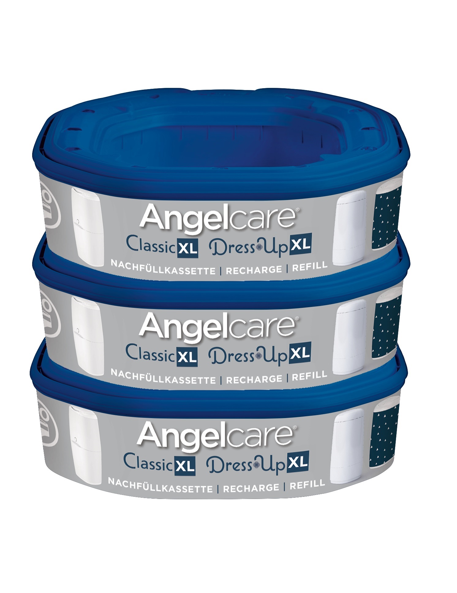 Angelcare Nachfüllkassette für Windeleimer Dress-Up und Classic XL 3er Pack II