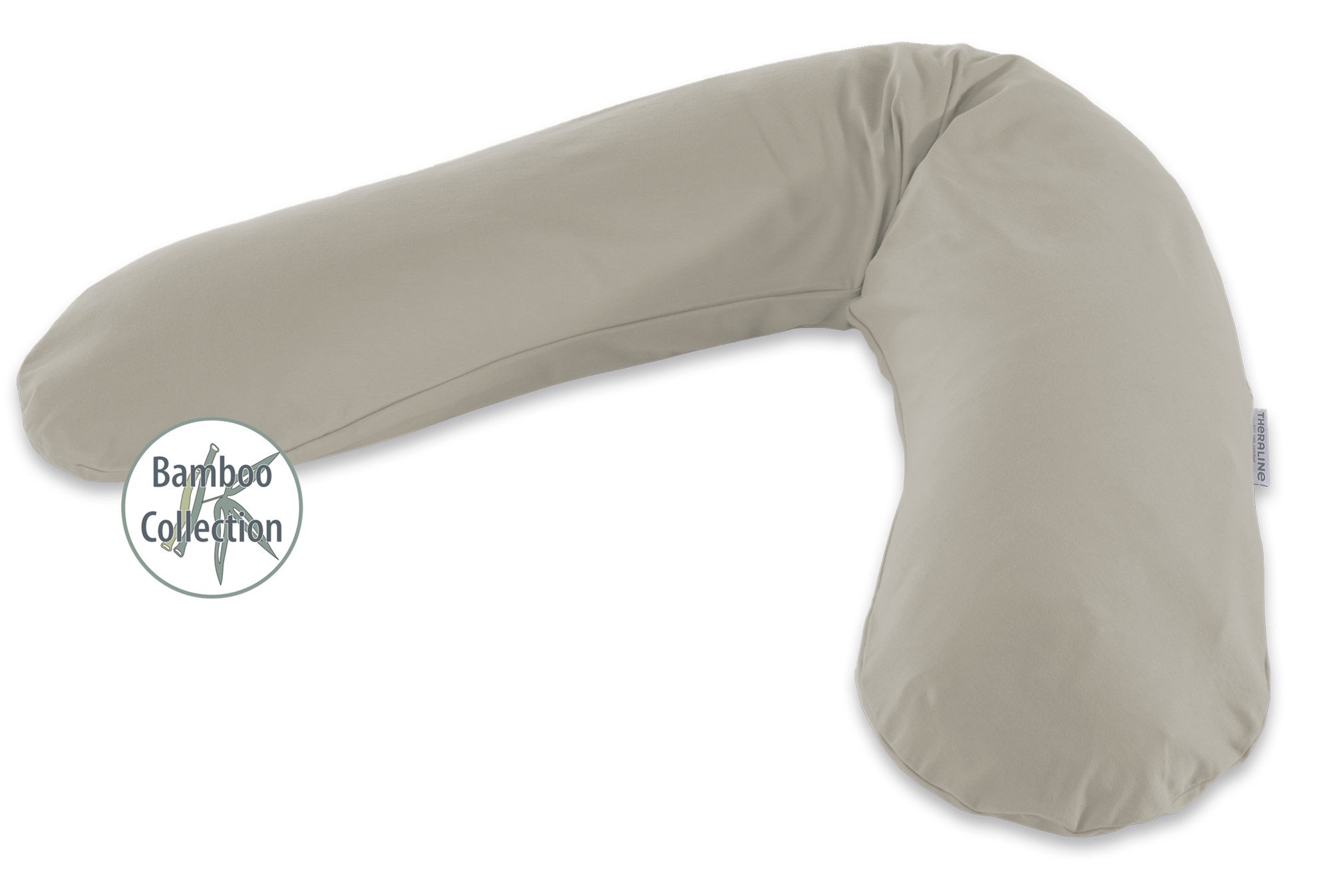 Theraline Stillkissen Das Original inkl. Bamboo Bezug lehmgrau