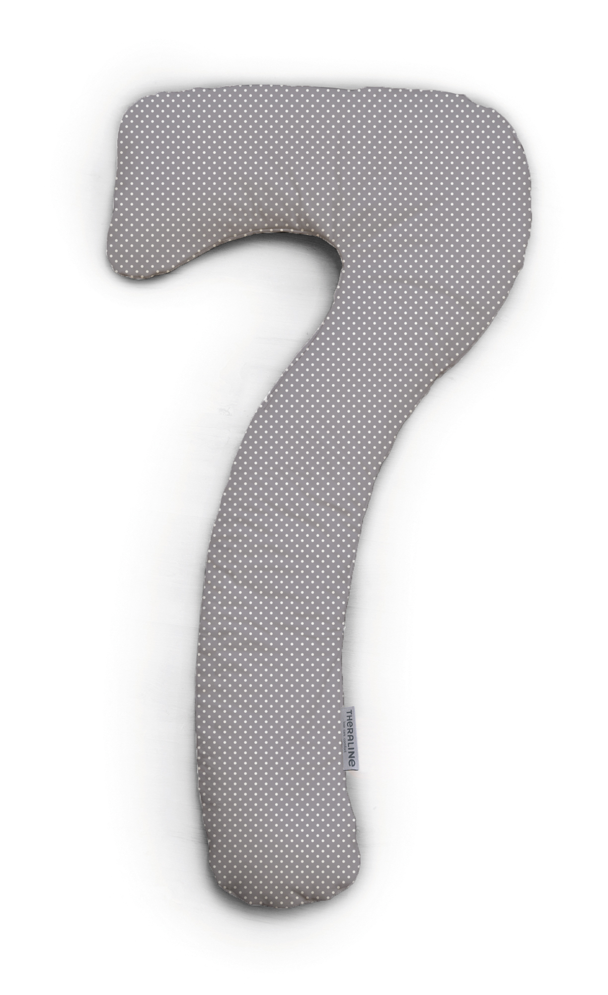 Theraline Bezug Bamboo für my7 Schlaf- & Stillkissen Punkte Grau