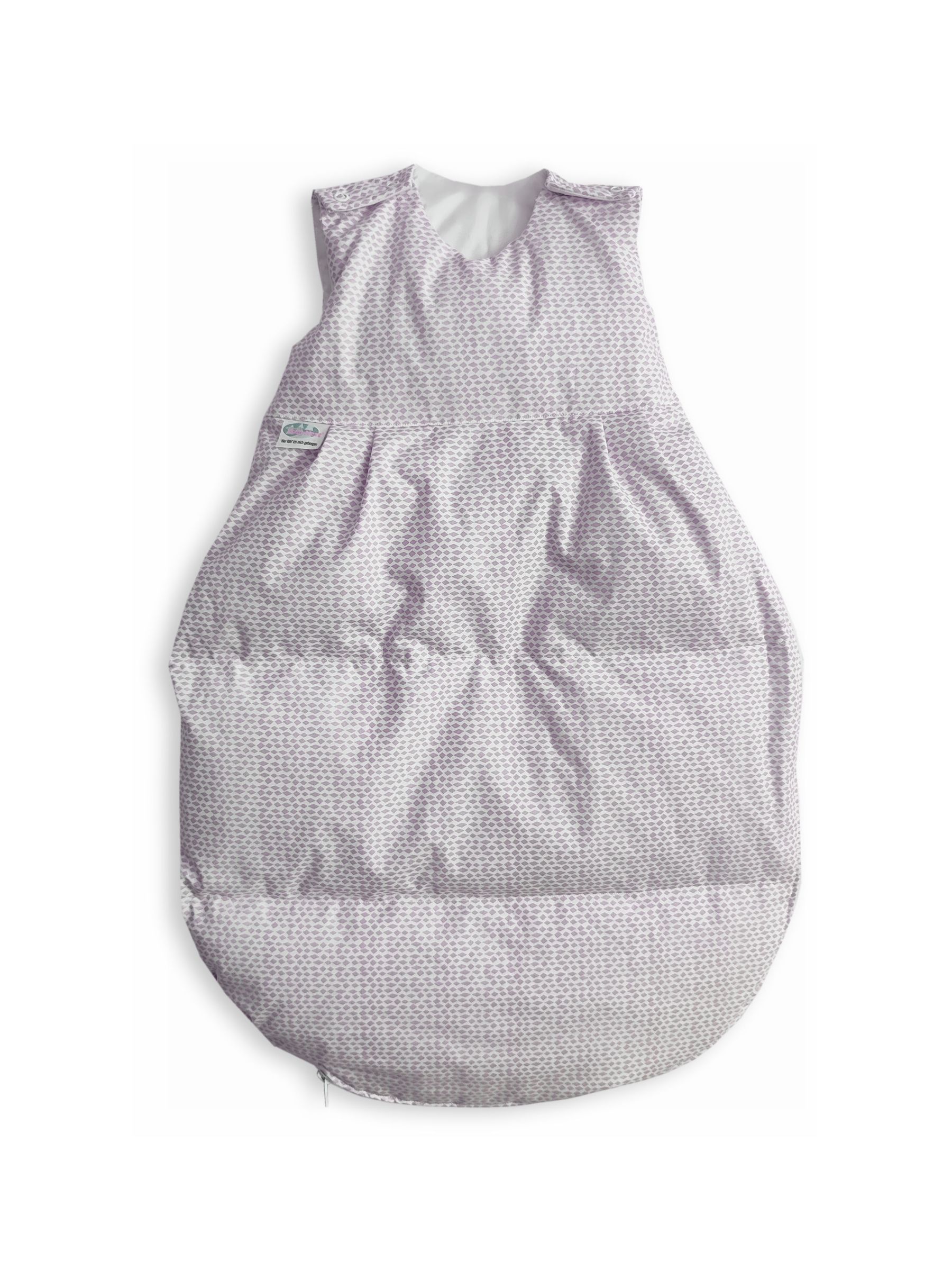Odenwälder Daunen-Schlafsack Thermo-Nest Graphics Rose Quarz Größe 90 B-Ware