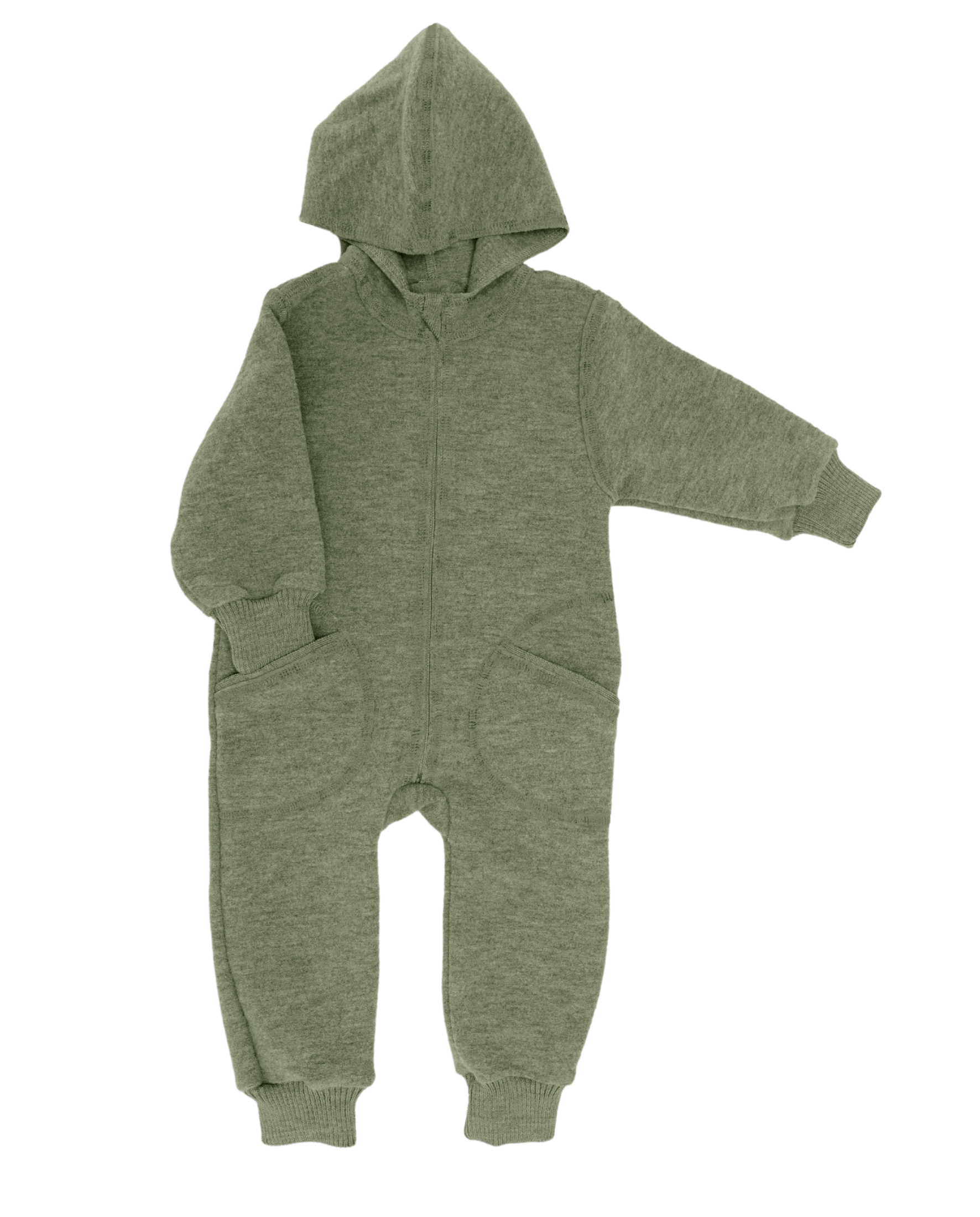 Engel Baby-Overall mit Kapuze und Reißverschluss