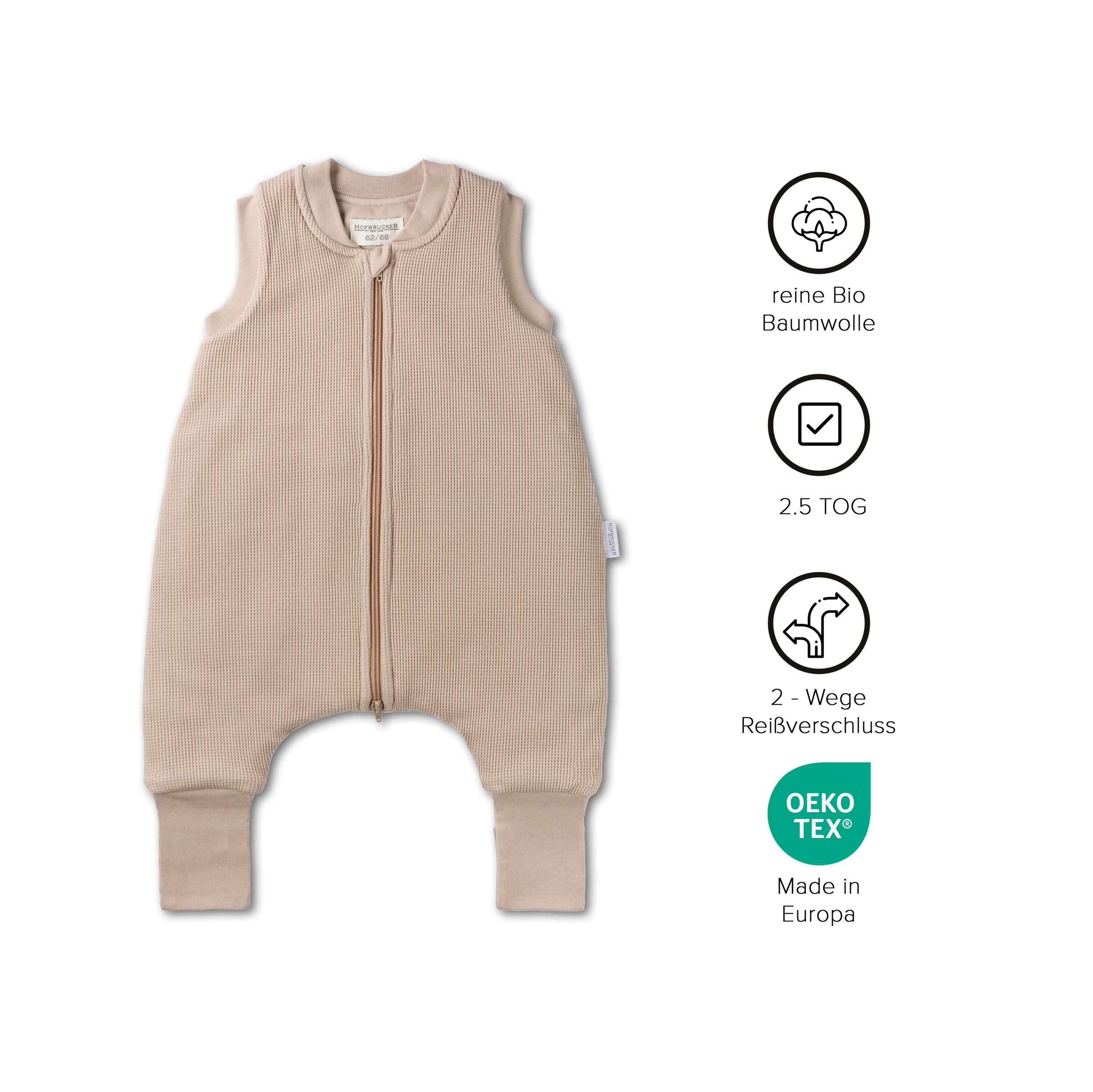 Hofbrucker Baby Winter Schlafsack mit Füßen MATTI