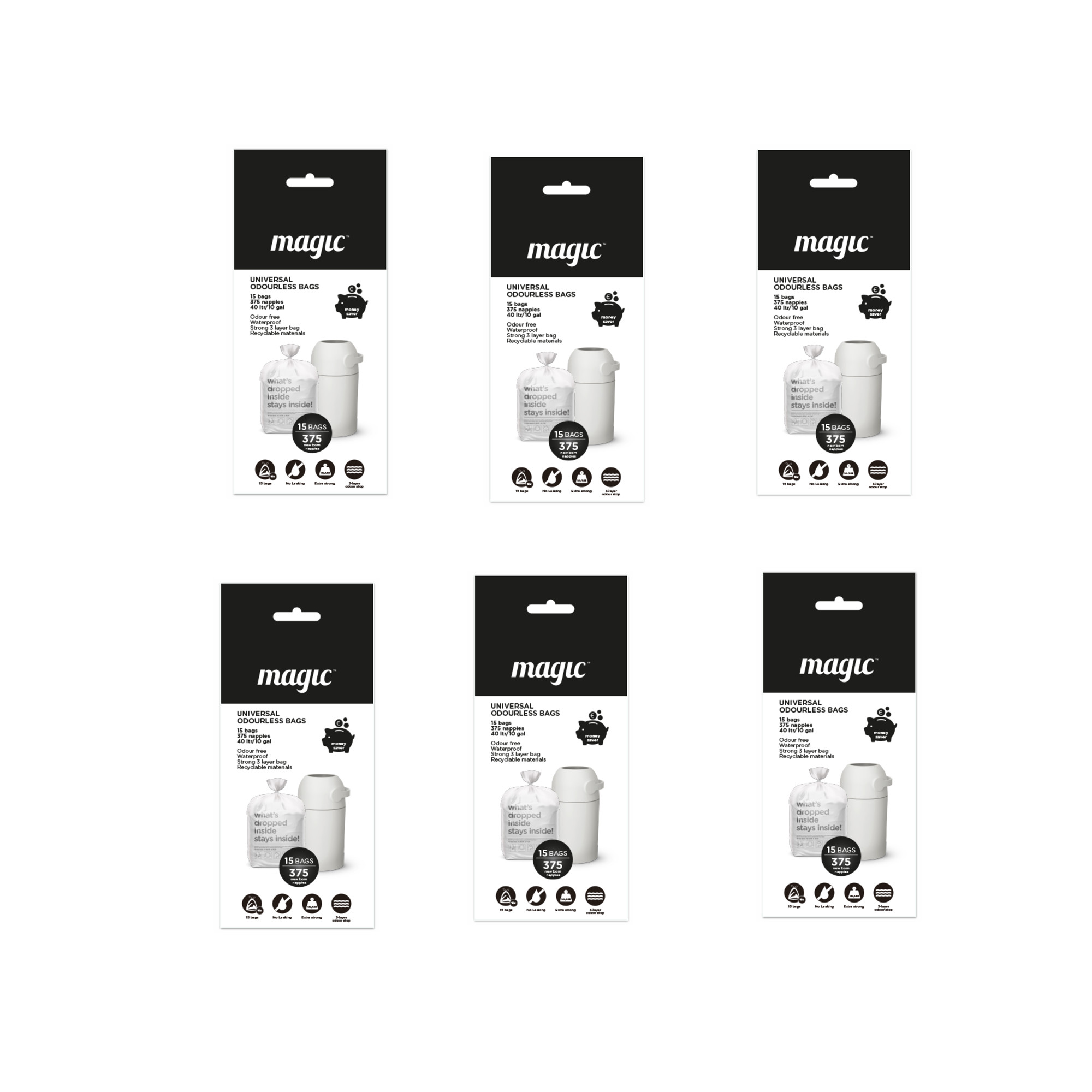 Magic Windeleimer Windeltüten Nachfüllpack TOP