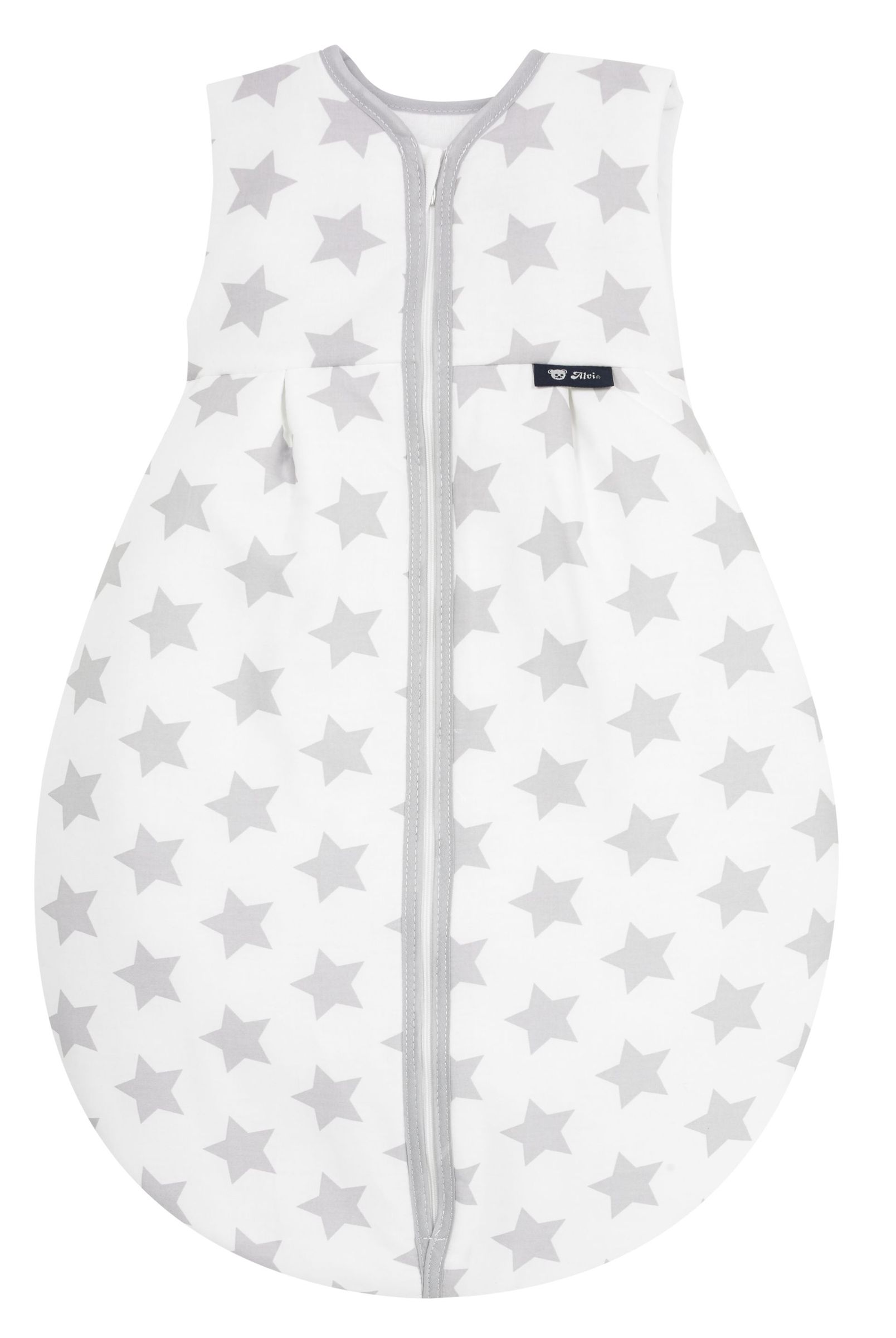 Alvi Kugelschlafsack Thermo Großer Stern Grau 90 cm B-Ware