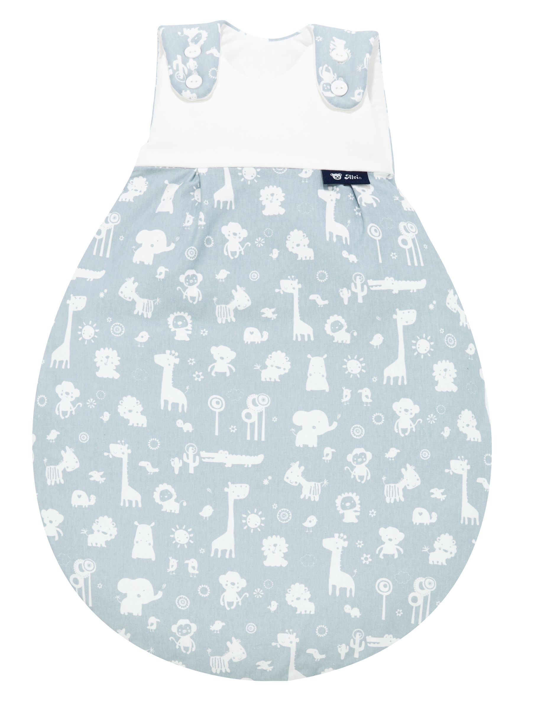 Alvi Baby Mäxchen Außensack Animals blau 62-68 B-Ware