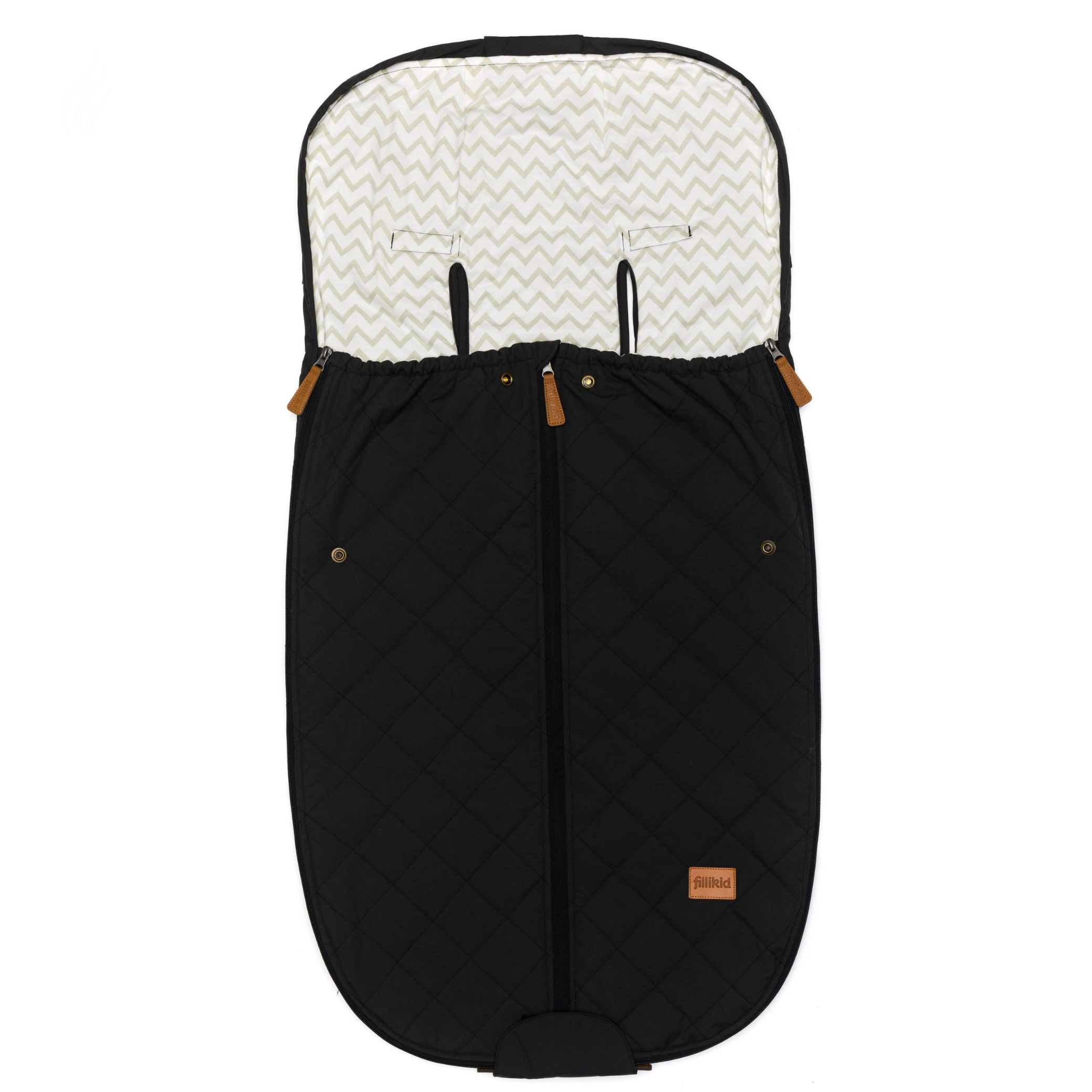 Fillikid Sommerfußsack Light Big 100x50 cm Exklusiv Schwarz B-Ware