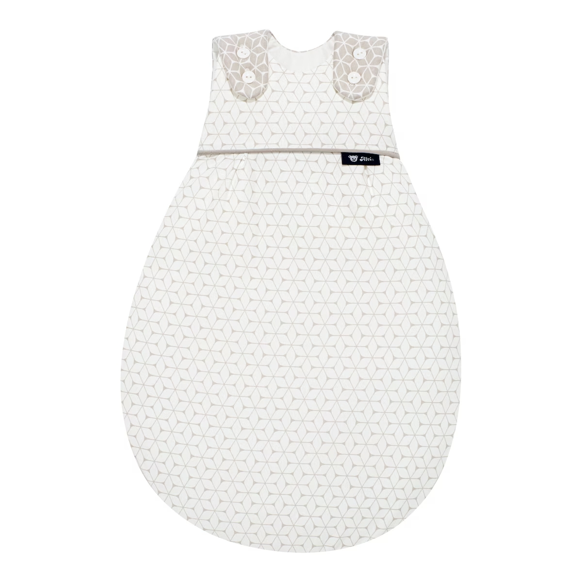 Alvi Baby Mäxchen Außensack Raute Rosa Weiß 62/68 B-Ware